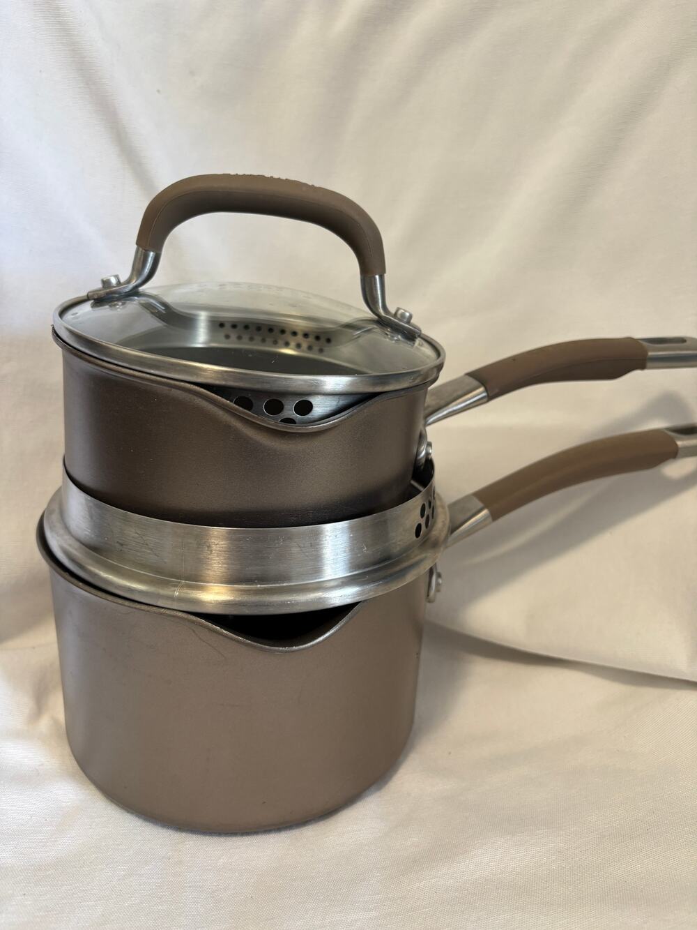 Circulon Premier Professional Nonstick 2 QT 3 QT Saucepans Lids Lot Induction